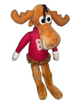 Vintage / RARE 1991 Nanco Bullwinkle Moose Jumbo Carnival Plush 53” ***LOOK***